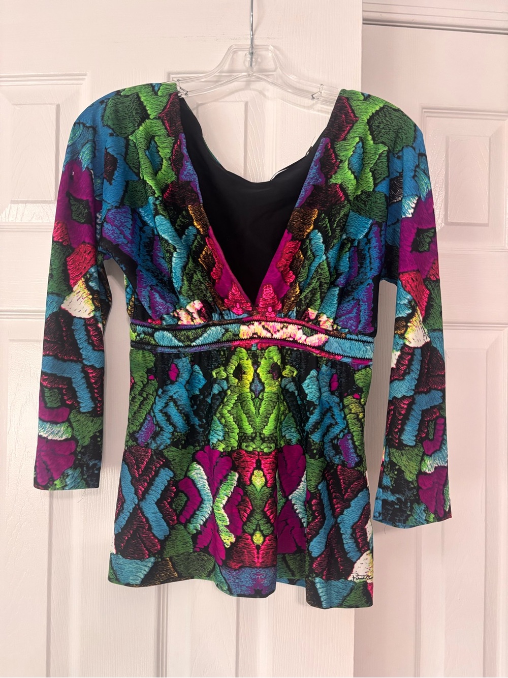 Roberto Cavalli multicolor top women’s size 44